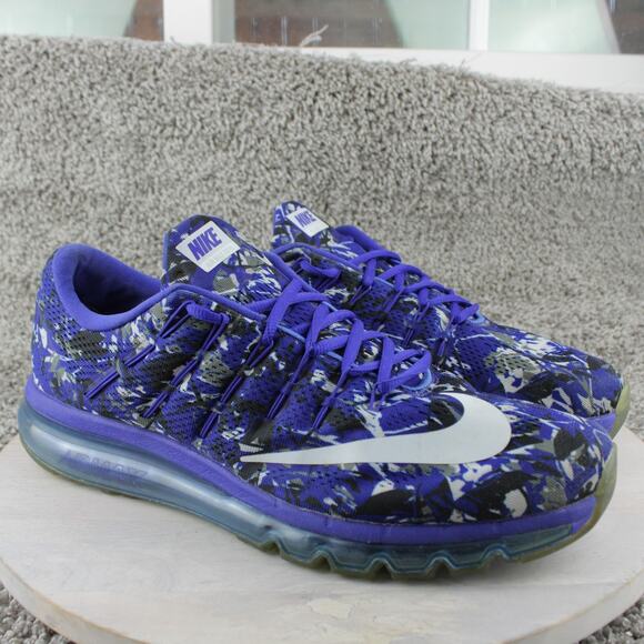 Nike Air Max 2015 Purple Blue Engineered Mesh Running Sneakers Mens 14